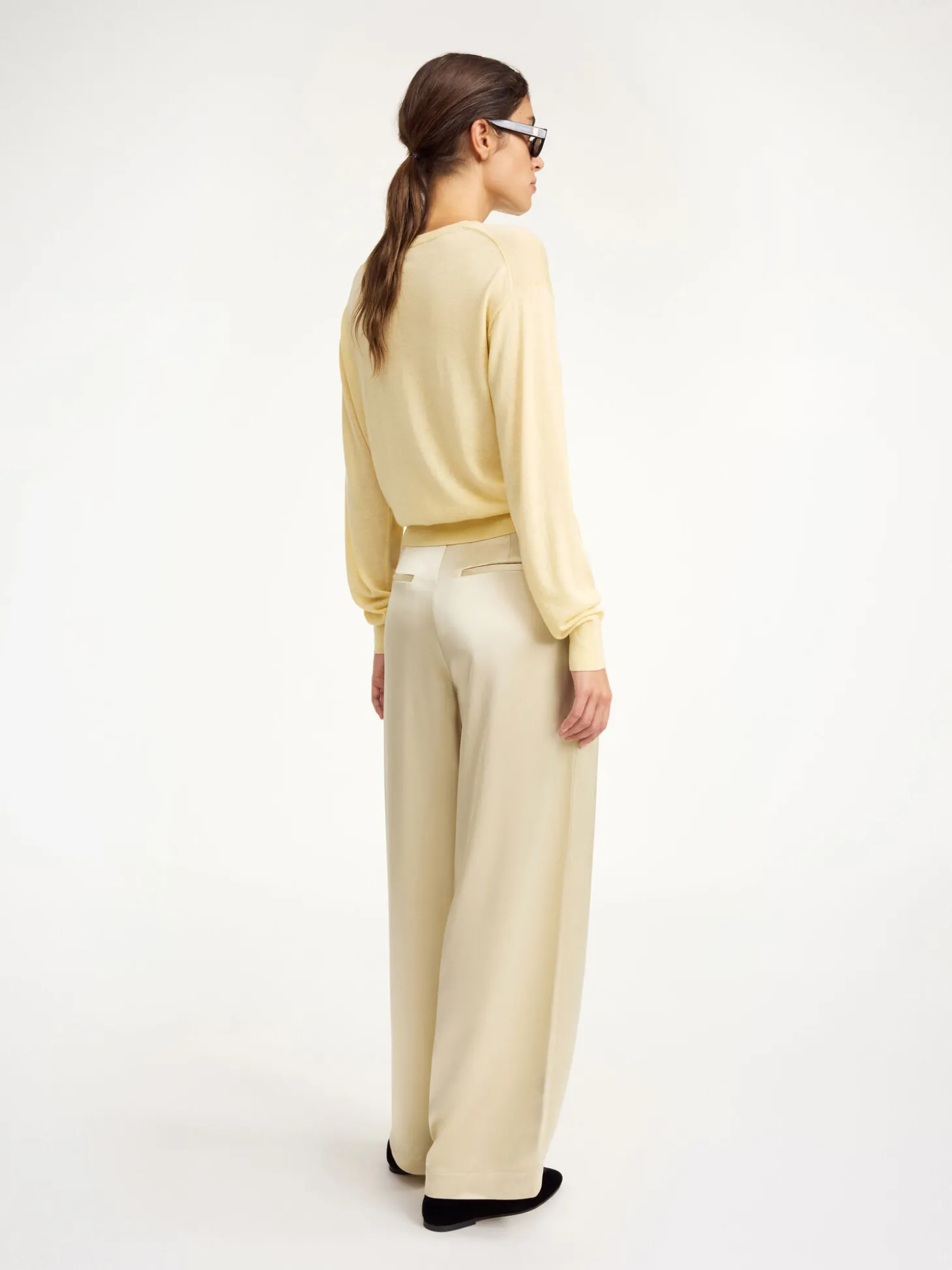 Fashion By Malene Birger Mantea sweater i uldblanding SeaMist