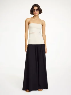 Hot By Malene Birger Marciella maxikjole Black/Oystergray