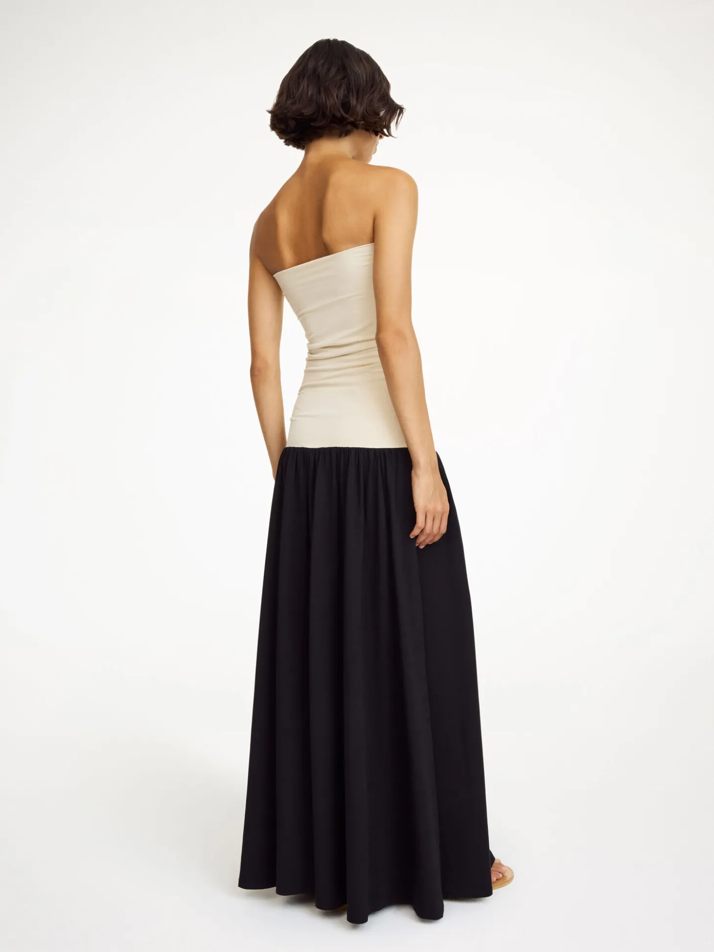 Hot By Malene Birger Marciella maxikjole Black/Oystergray