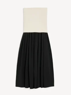 Hot By Malene Birger Marciella maxikjole Black/Oystergray