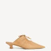 Online By Malene Birger Masey mules i l&aelig;der SandBeige