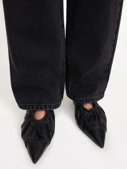 Discount By Malene Birger Masey mules i l&aelig;der Black