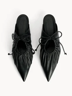 Discount By Malene Birger Masey mules i l&aelig;der Black