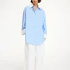 Sale By Malene Birger Maye skjorte BlueIrisStripeBig