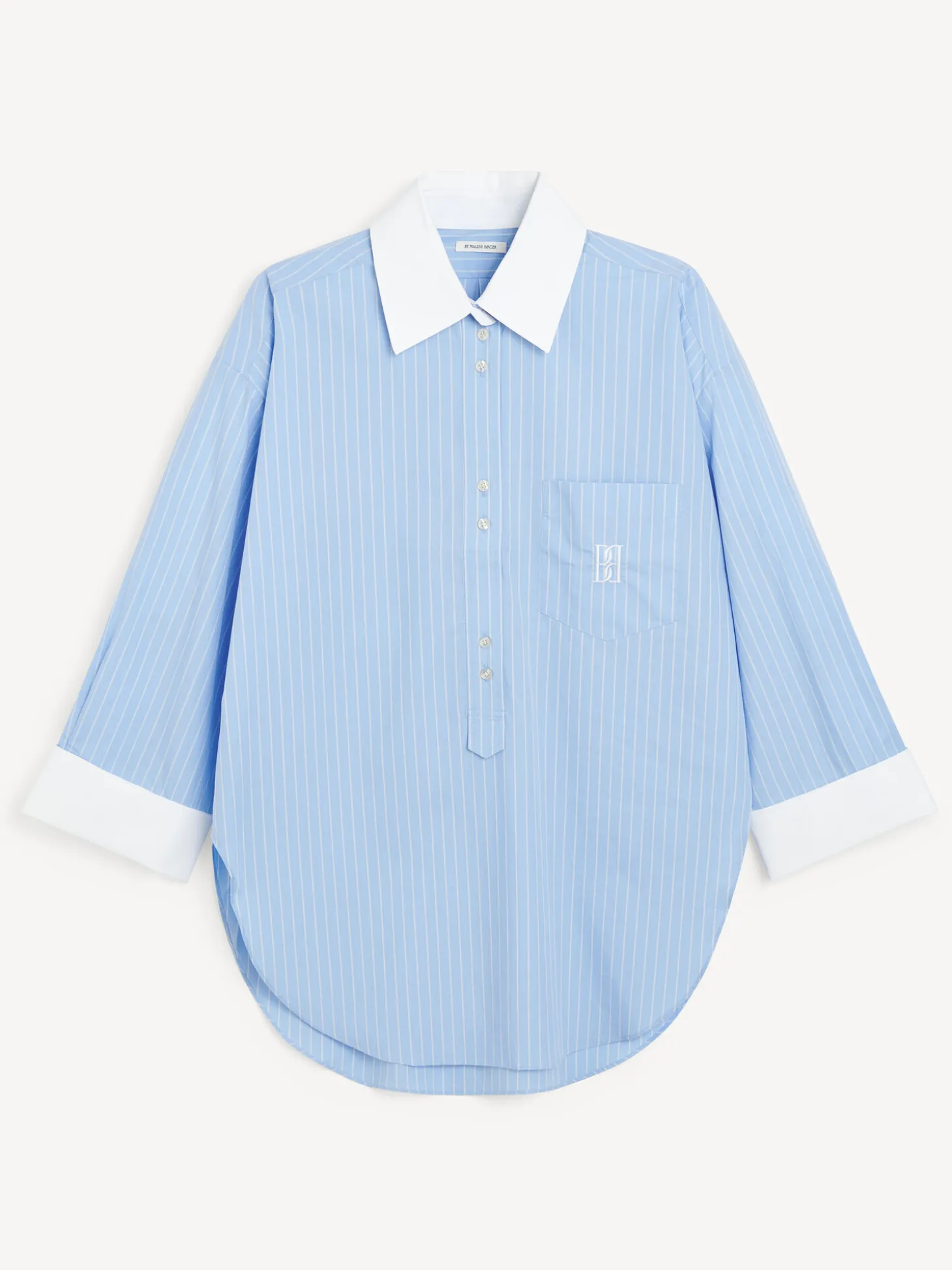 Sale By Malene Birger Maye skjorte BlueIrisStripeBig