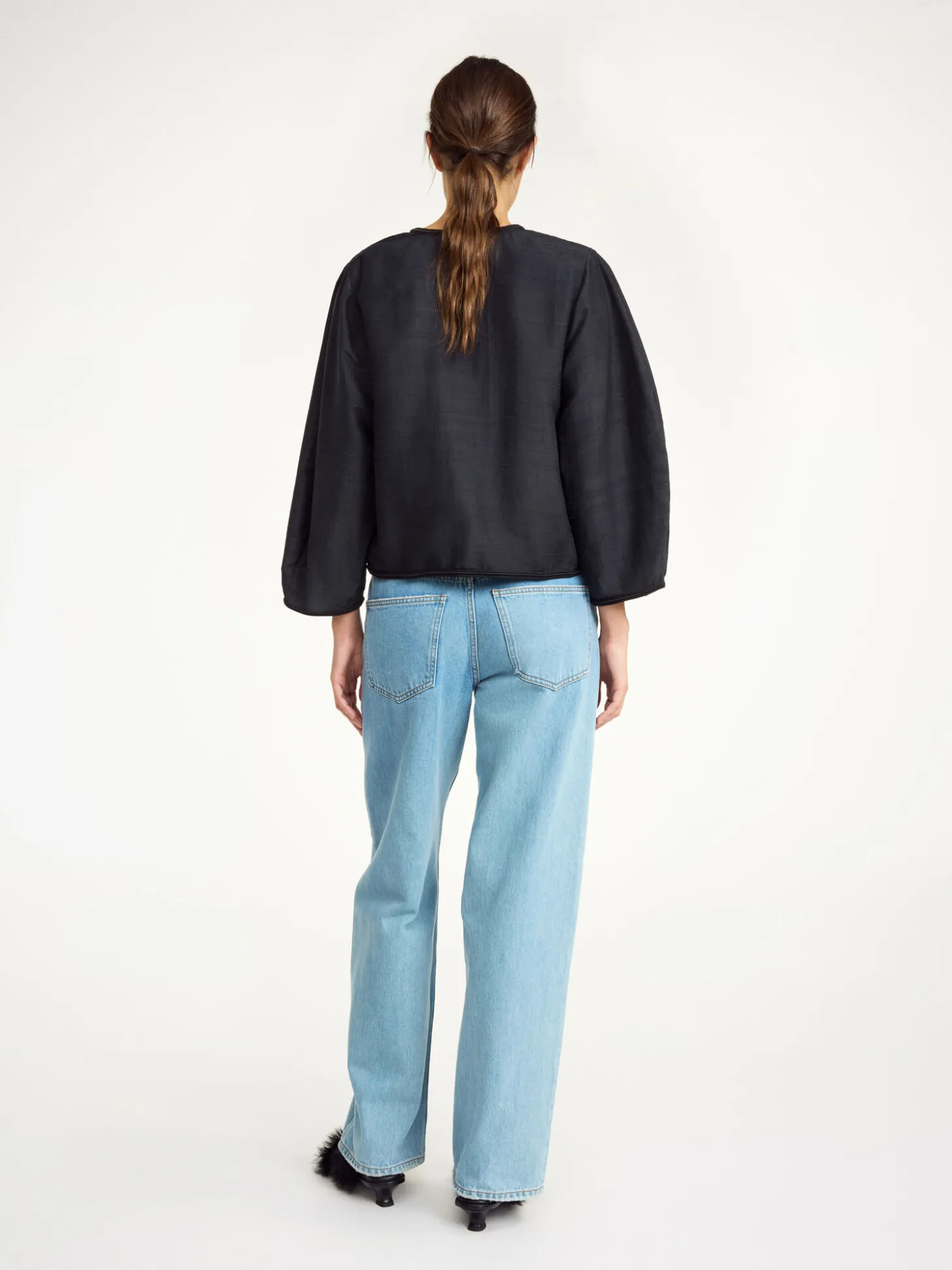 Best By Malene Birger Mineas silketop Black