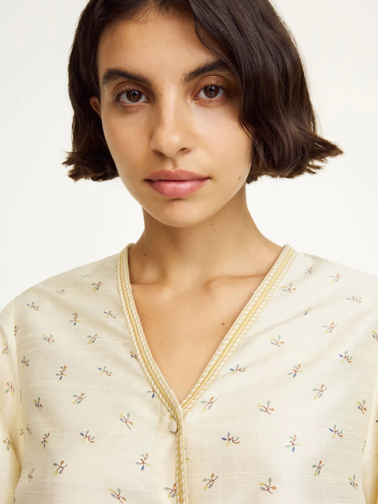 Fashion By Malene Birger Mineas silketop MiniFlowerPrint