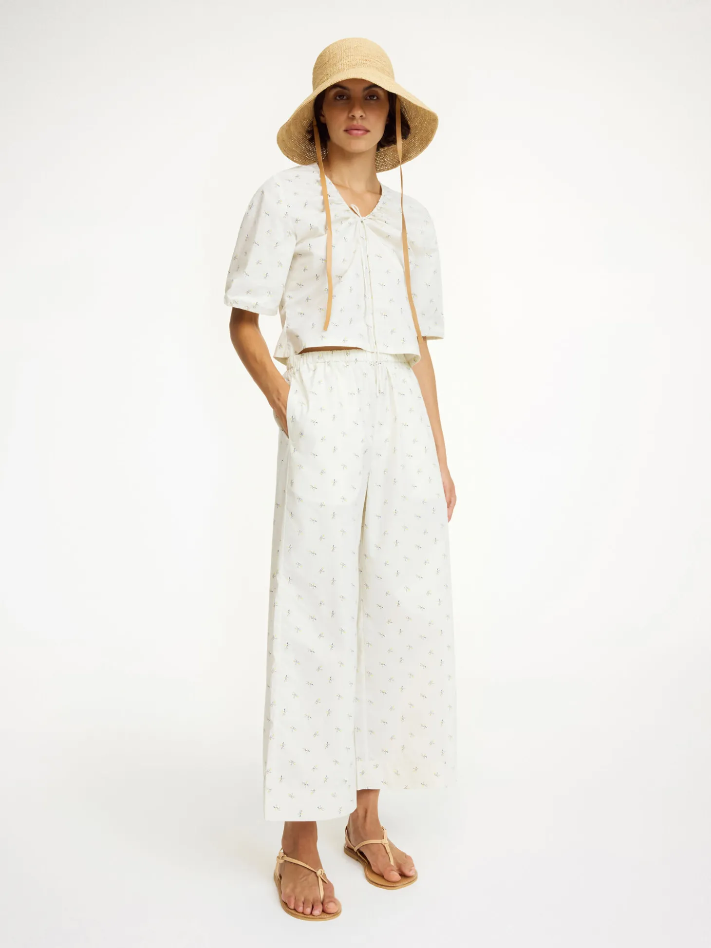 Hot By Malene Birger Mirabello bukser MiniFlowerPrint