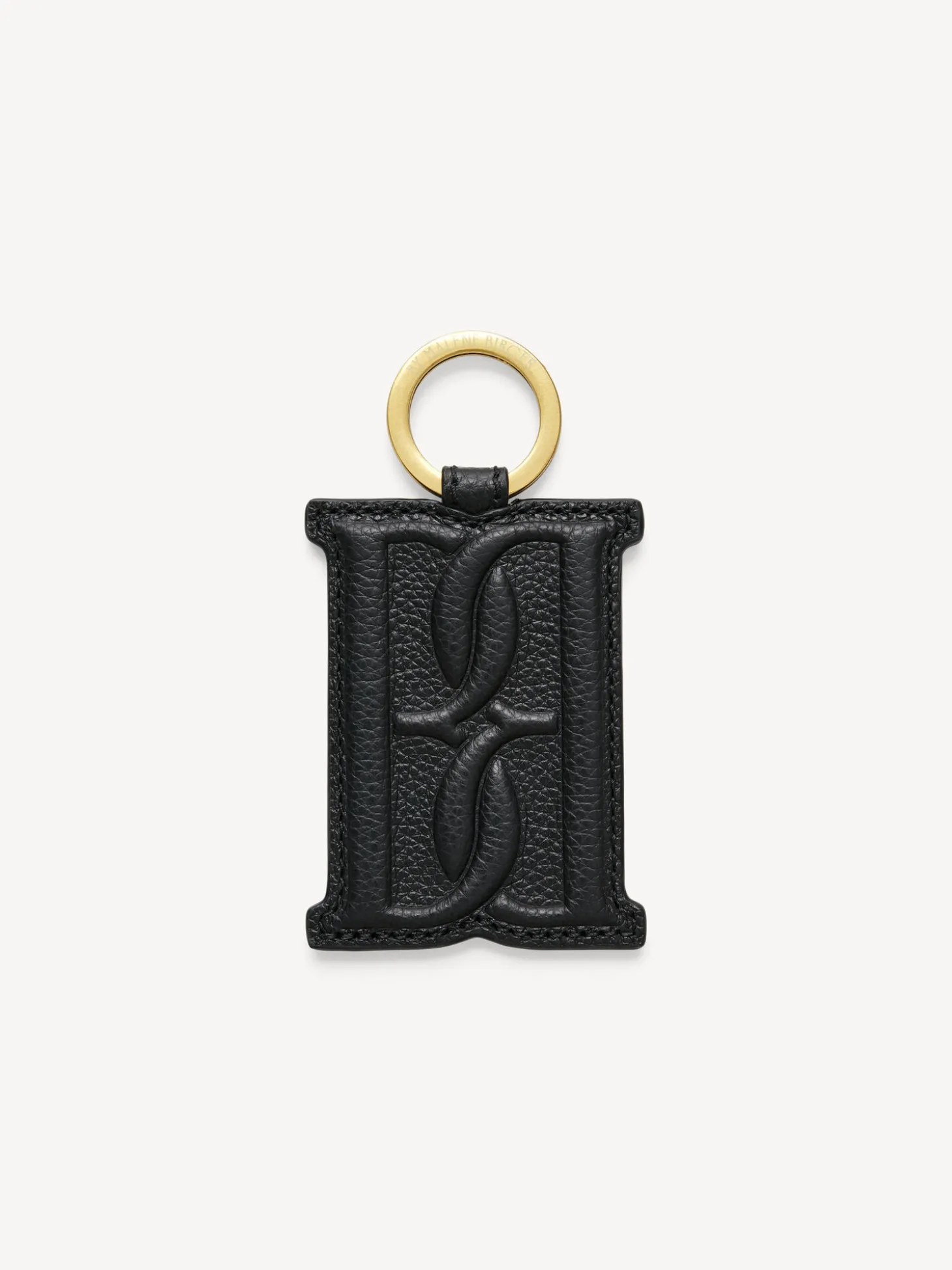 New By Malene Birger Monno nøglering i læder Black