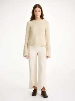 Best By Malene Birger Nadihas h&oslash;jtaljede bukser SoftWhite