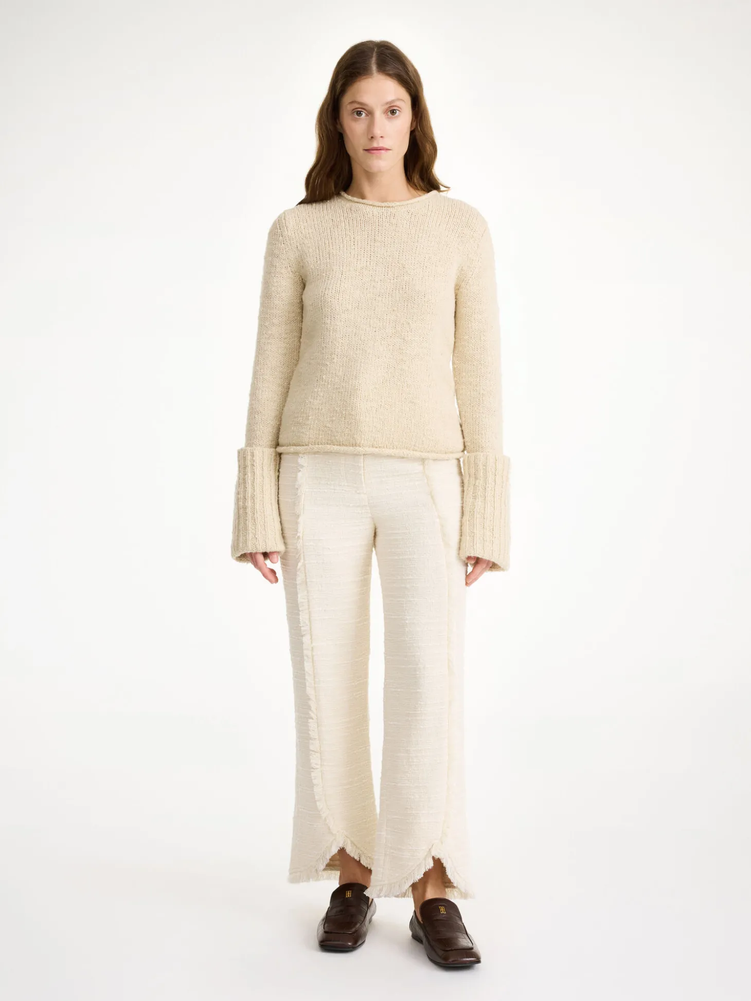 Best By Malene Birger Nadihas højtaljede bukser SoftWhite