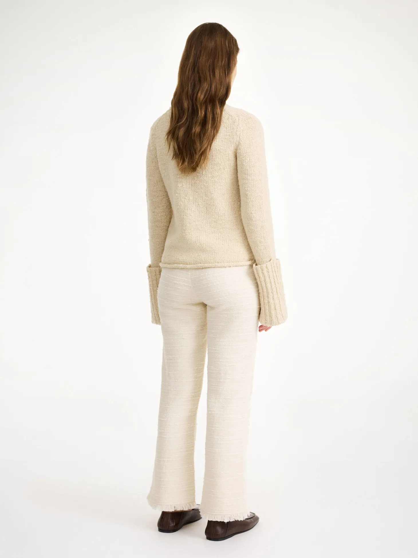 Best By Malene Birger Nadihas højtaljede bukser SoftWhite