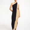 New By Malene Birger Noto maxikjole BicolorBlock