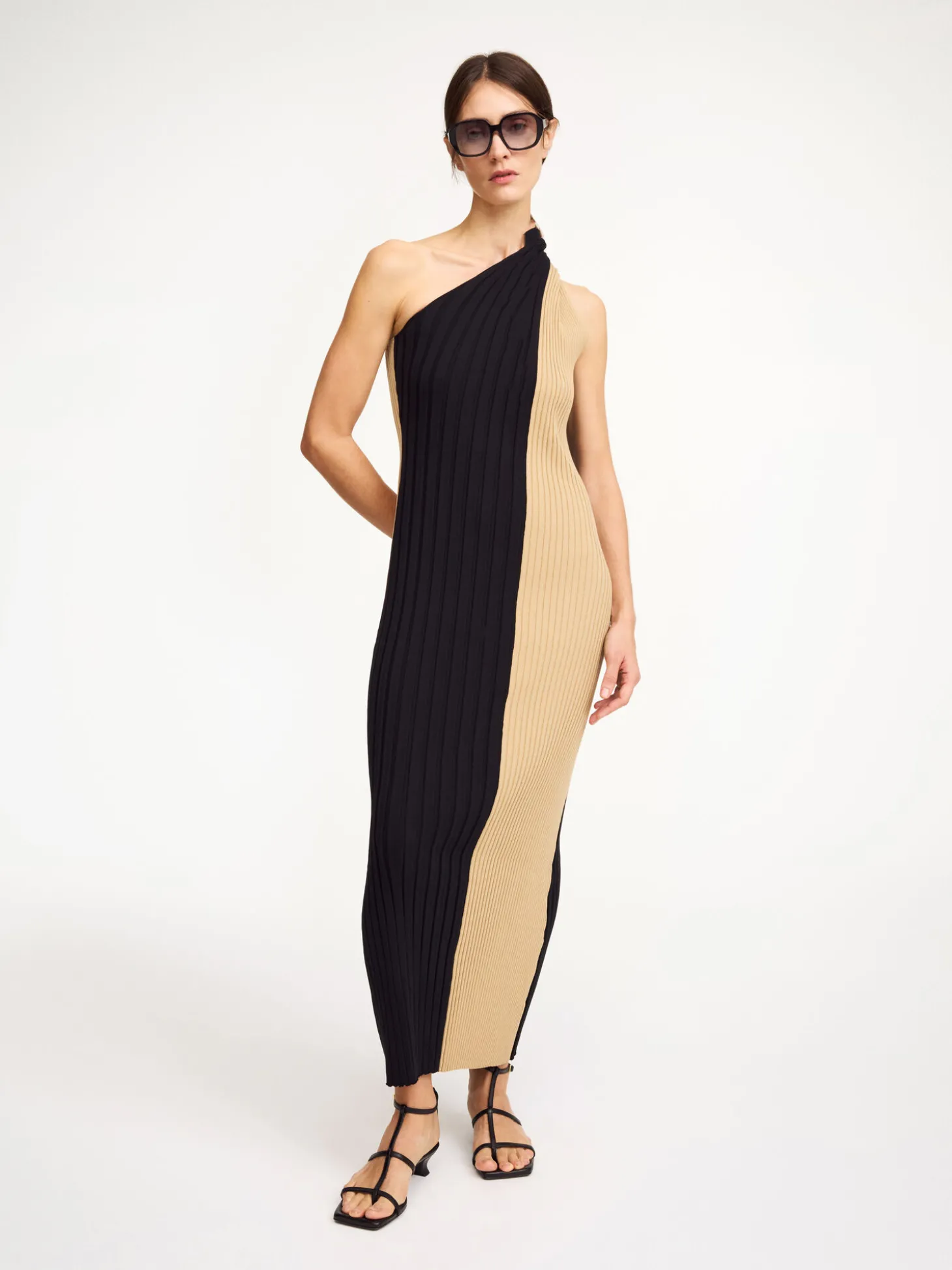 New By Malene Birger Noto maxikjole BicolorBlock