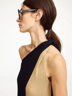New By Malene Birger Noto maxikjole BicolorBlock