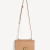 New By Malene Birger Noval skuldertaske i l&aelig;der Tan