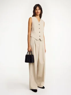 Discount By Malene Birger Occa vest BeigeMelange