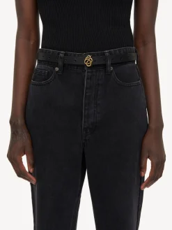 Hot By Malene Birger Ouma l&aelig;derb&aelig;lte Black