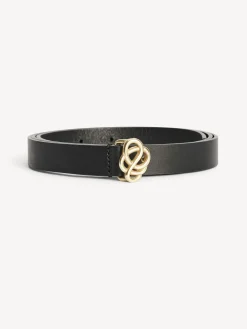 Hot By Malene Birger Ouma l&aelig;derb&aelig;lte Black