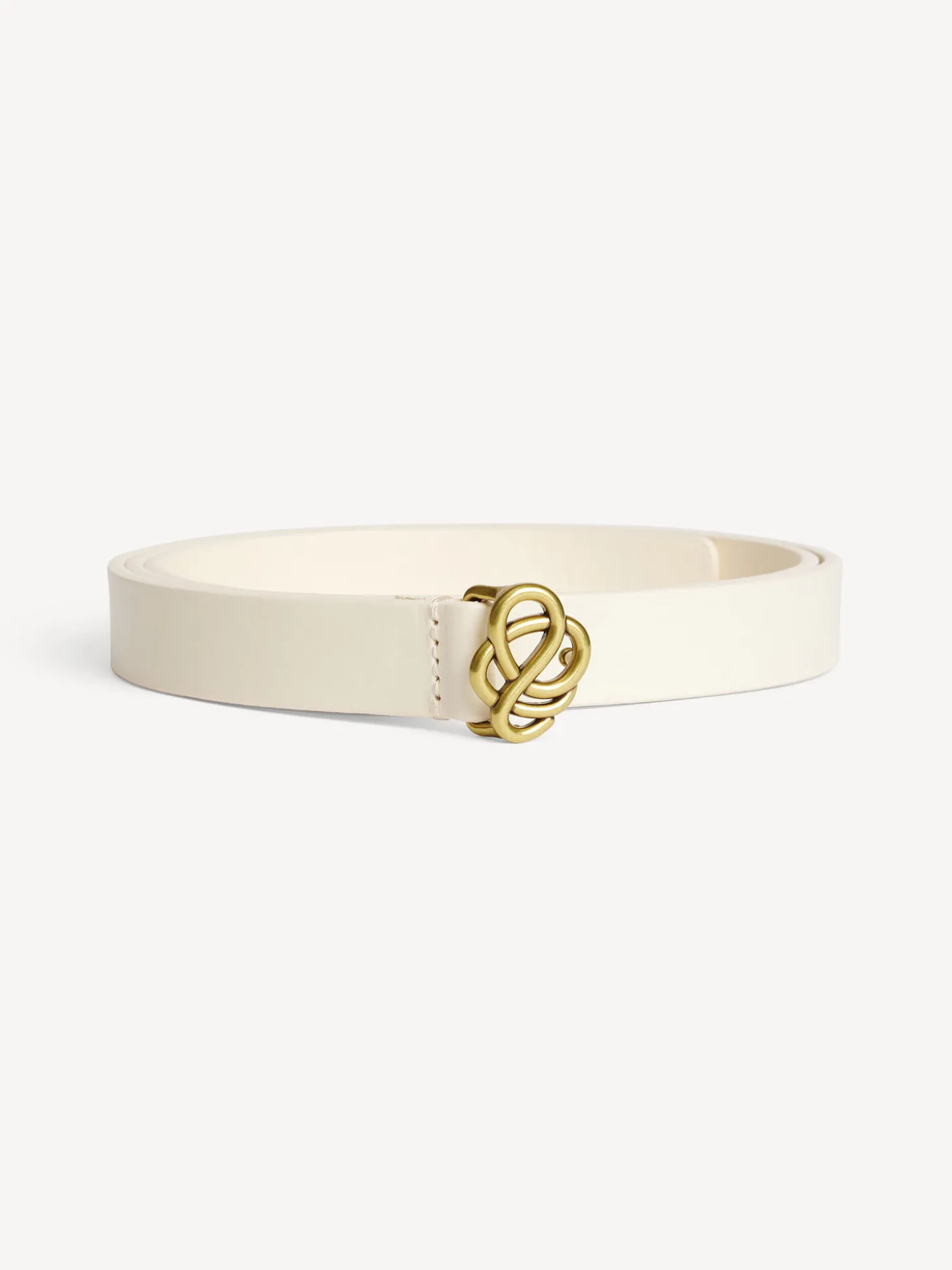 Sale By Malene Birger Ouma læderbælte SoftWhite