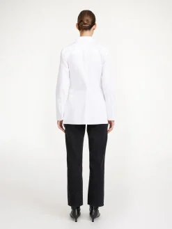 Hot By Malene Birger Padano skjorte PureWhite