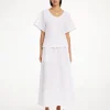 Best By Malene Birger Pheobes maxinederdel PureWhite