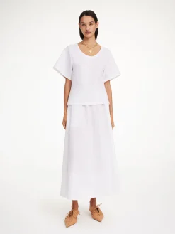 Best By Malene Birger Pheobes maxinederdel PureWhite
