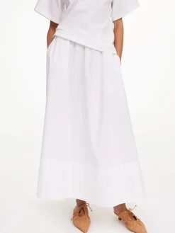 Best By Malene Birger Pheobes maxinederdel PureWhite