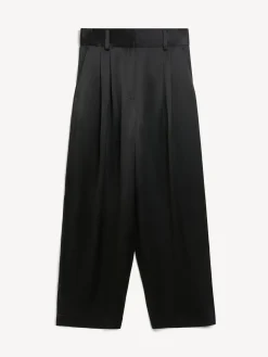 Best By Malene Birger Piscali bukser med brede ben Black
