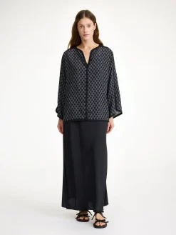 Hot By Malene Birger Plazzo bluse Monolined050