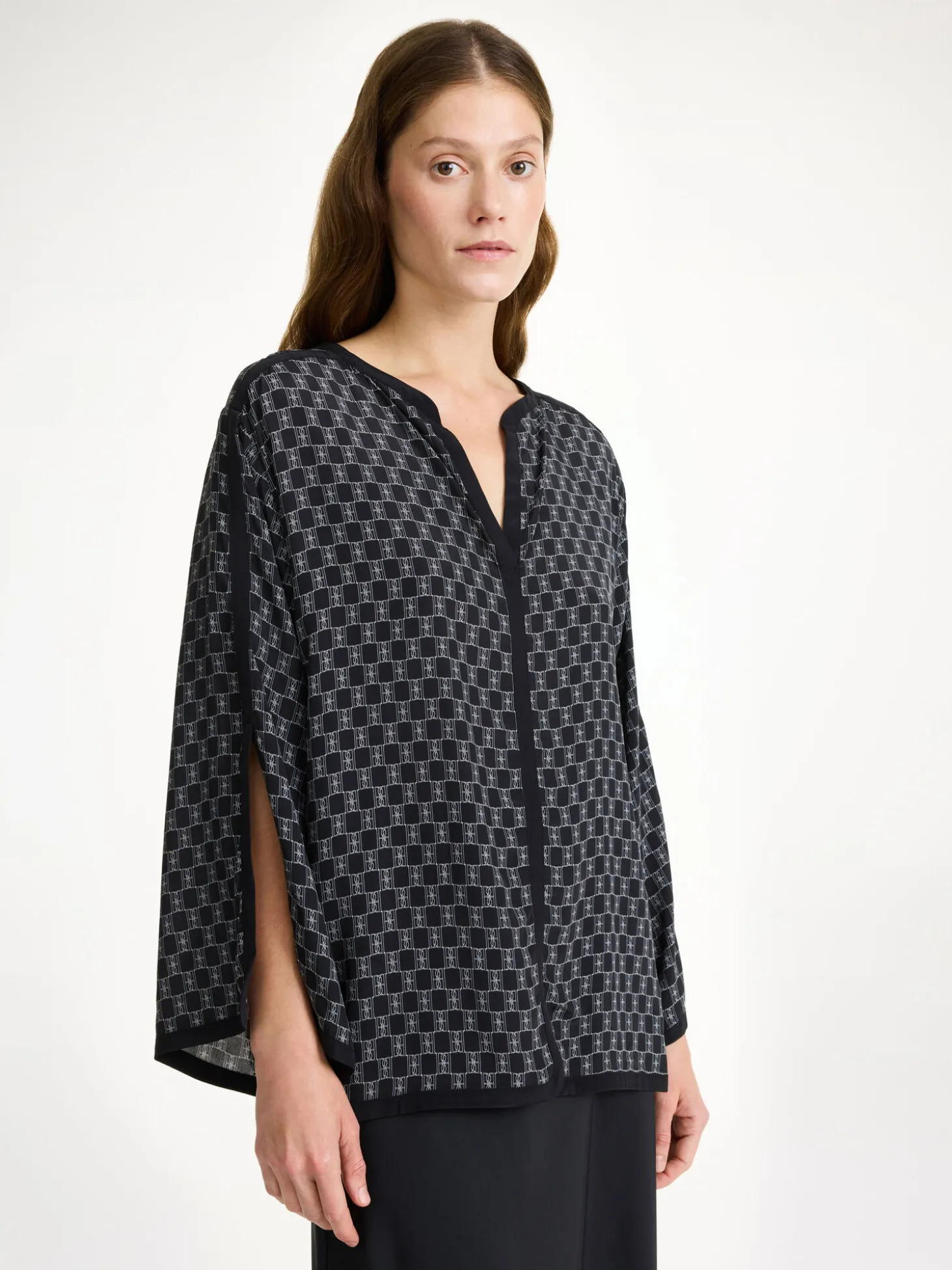 Hot By Malene Birger Plazzo bluse Monolined050