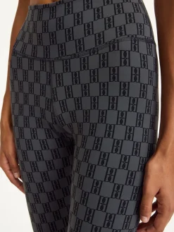 Best By Malene Birger Polene tr&aelig;ningsleggings MonogramBlack&Grey