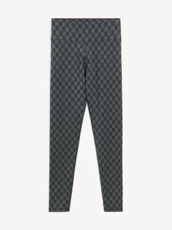 Best By Malene Birger Polene tr&aelig;ningsleggings MonogramBlack&Grey