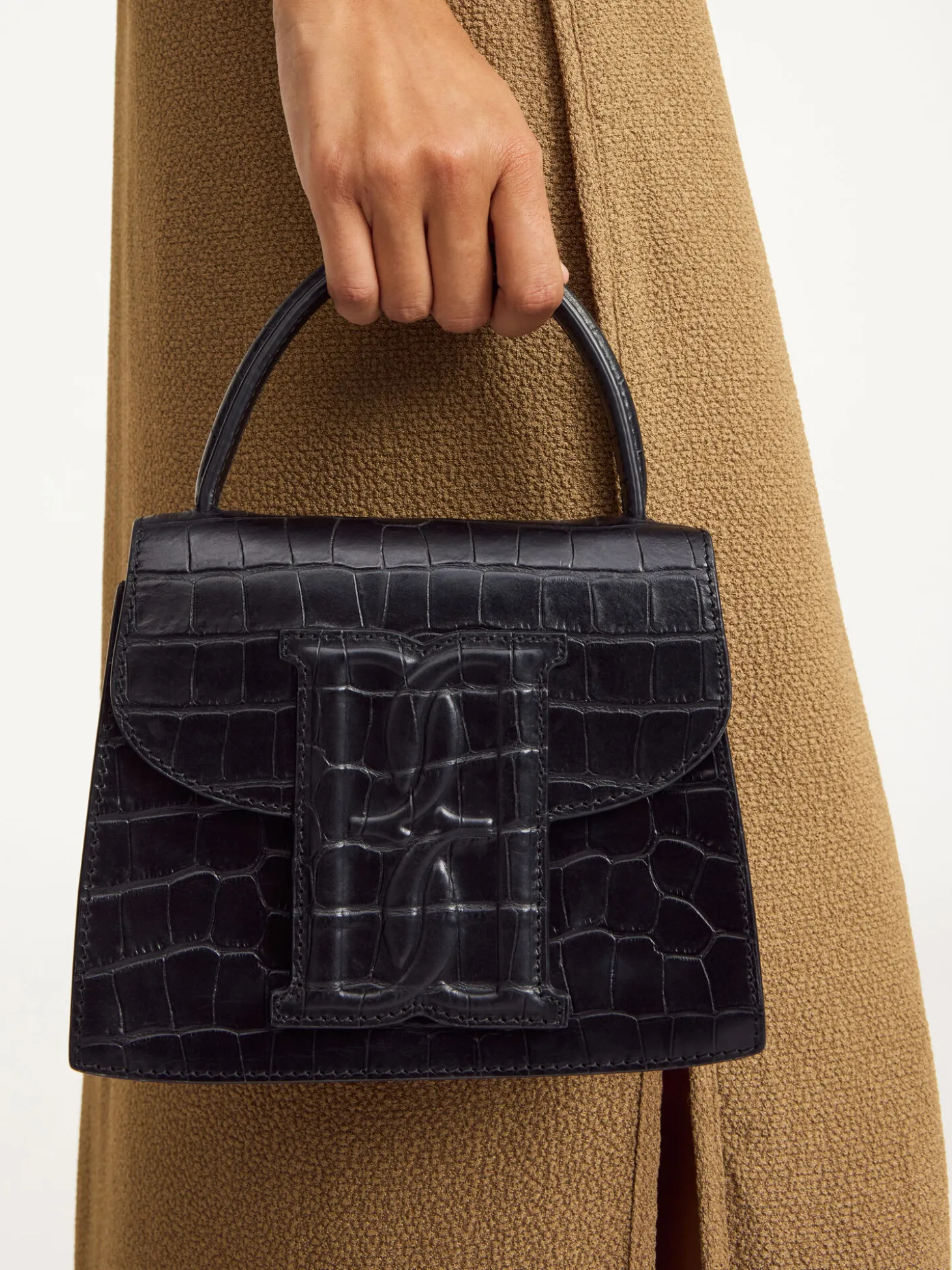 Hot By Malene Birger Ramil skuldertaske i læder Black