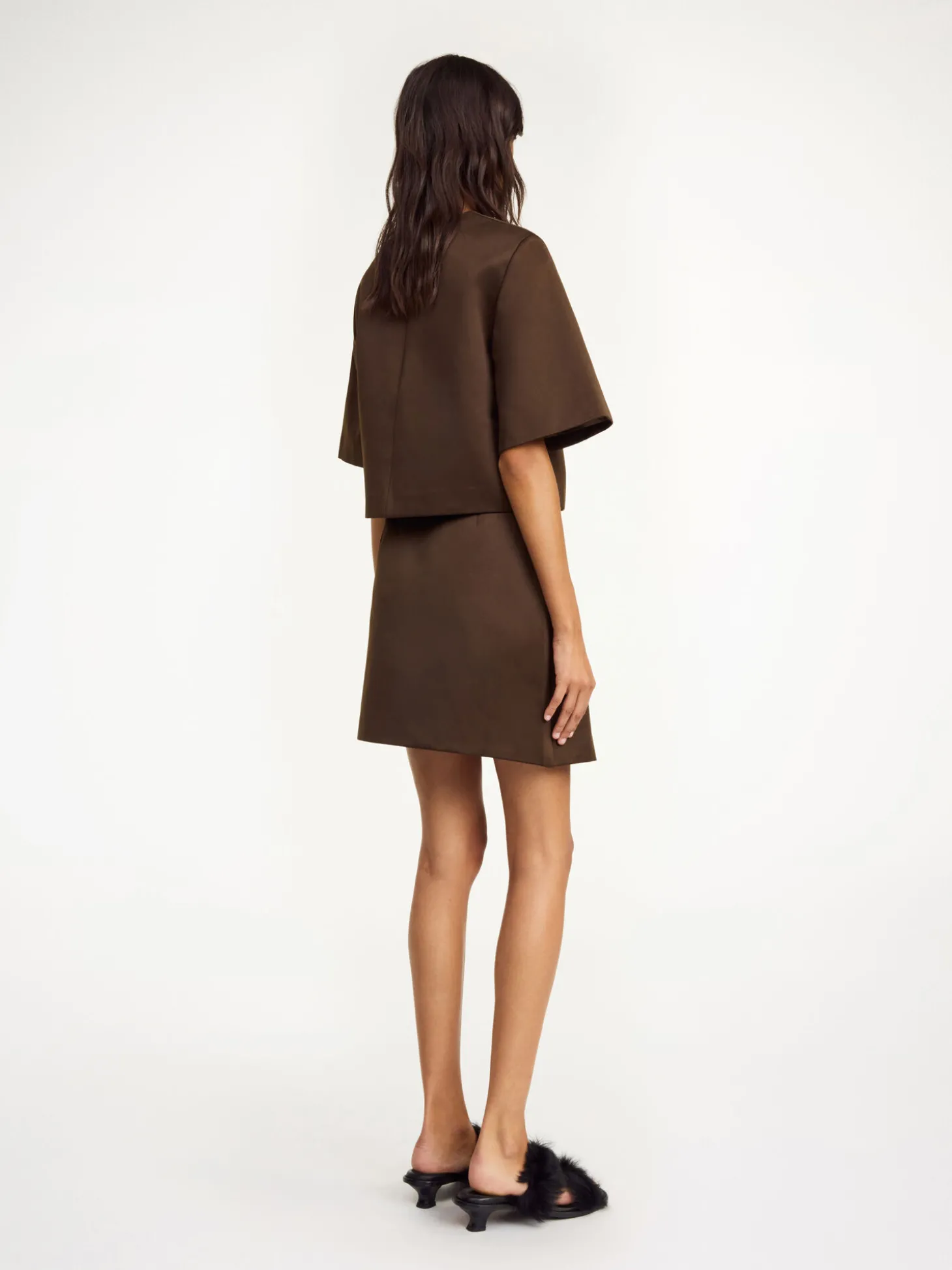 Sale By Malene Birger Raye mininederdel DarkMahogany