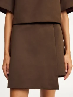 Sale By Malene Birger Raye mininederdel DarkMahogany