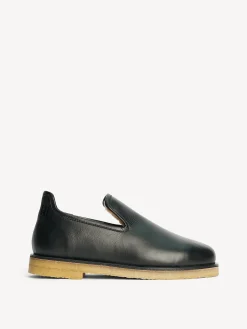 Online By Malene Birger Romine slippers i l&aelig;der Black