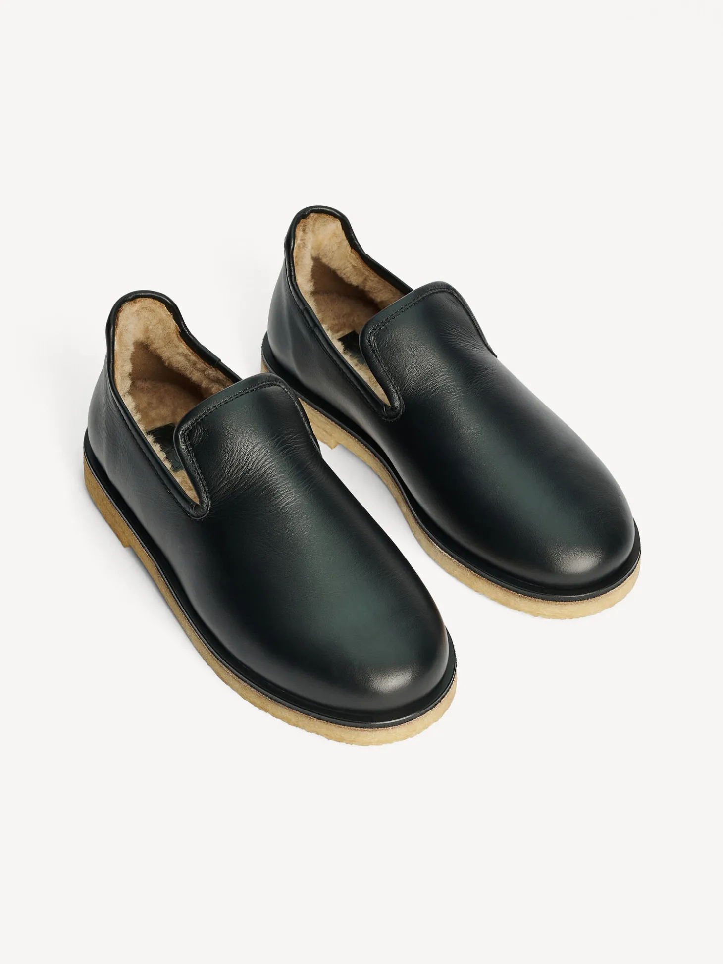 Online By Malene Birger Romine slippers i læder Black