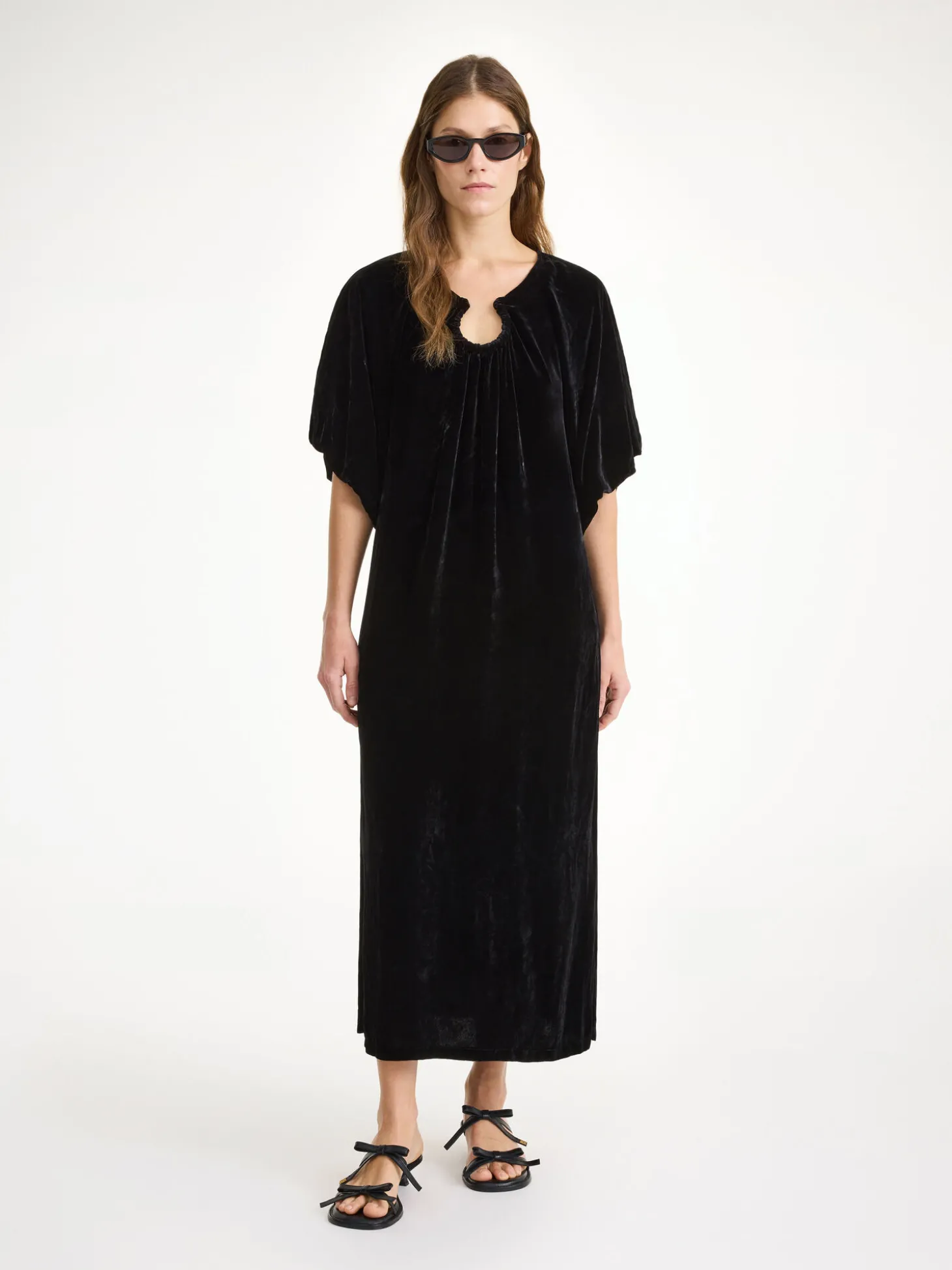 New By Malene Birger Rosae maxikjole Black
