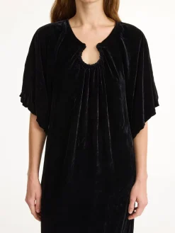 New By Malene Birger Rosae maxikjole Black