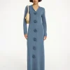 New By Malene Birger Rosie maxikjole Grisaille