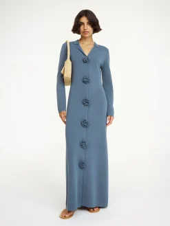 New By Malene Birger Rosie maxikjole Grisaille