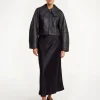 Discount By Malene Birger Rowani l&aelig;derjakke Black