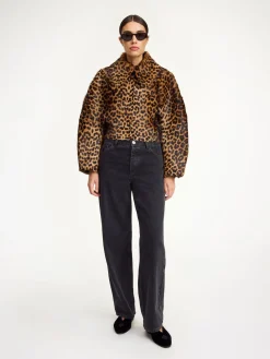 Sale By Malene Birger Rowani lammeskindsjakke Leopard