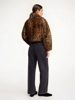 Sale By Malene Birger Rowani lammeskindsjakke Leopard
