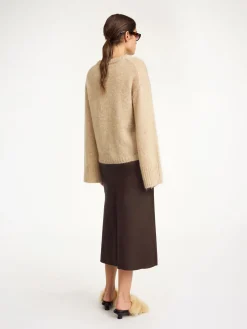 Fashion By Malene Birger Simoas l&aelig;dernederdel DarkMahogany