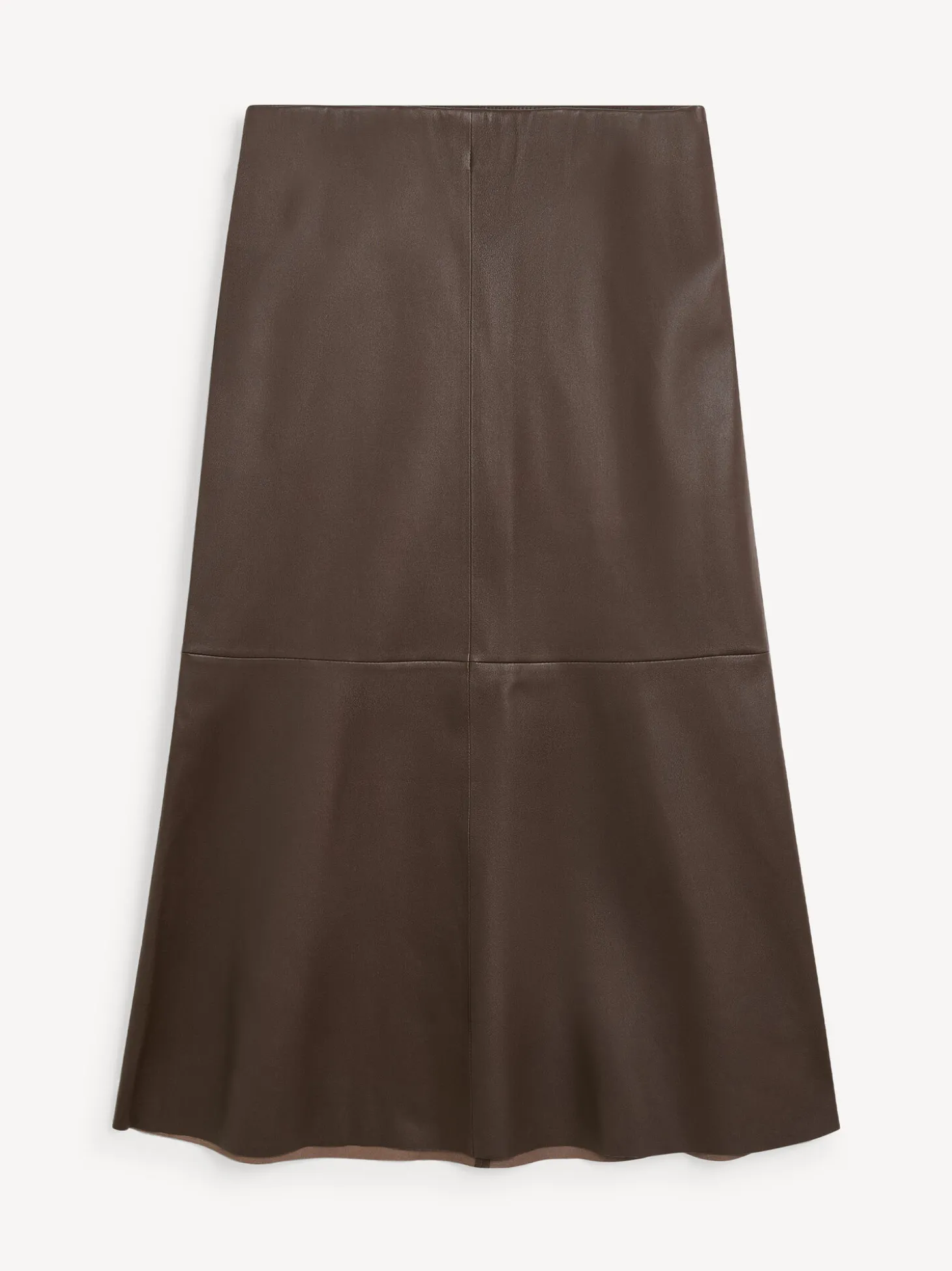 Fashion By Malene Birger Simoas lædernederdel DarkMahogany