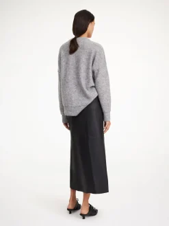 Clearance By Malene Birger Simoas nederdel i l&aelig;der Black