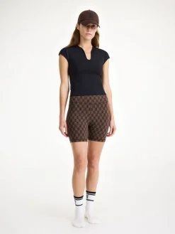 Best By Malene Birger Siola træningsshorts DarkMahogany