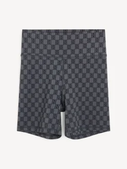 Sale By Malene Birger Siola tr&aelig;ningsshorts MonogramBlack&Grey
